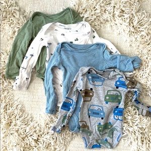 Carter’s planes/trains/automobiles onesies